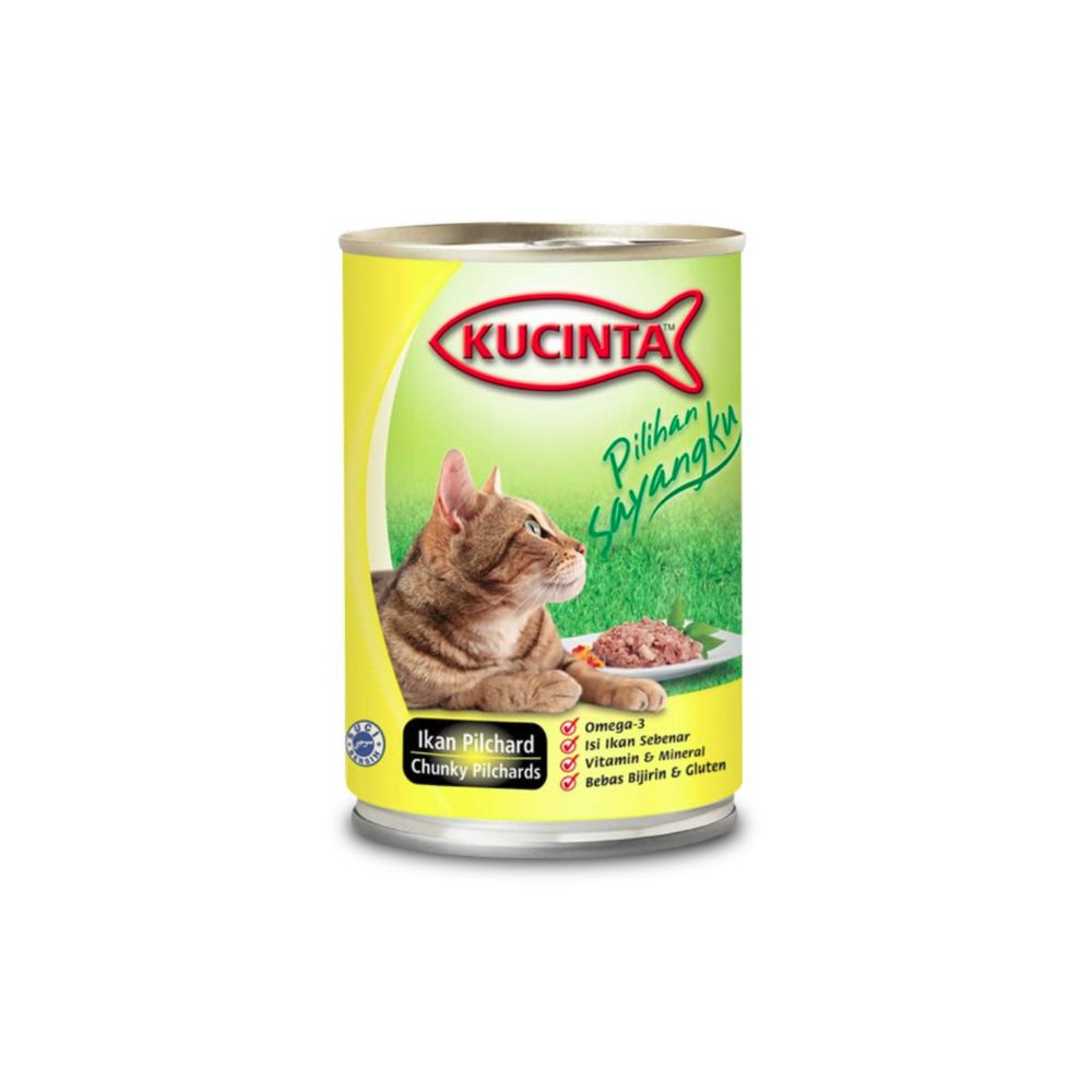 Kucinta 400g Chunky Pilchard Wet Cat Food