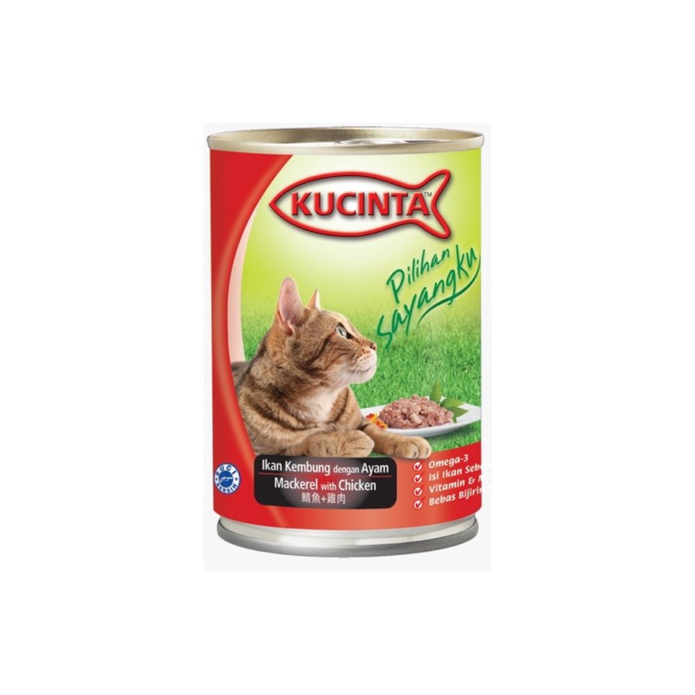 Kucinta 400g Mackerel With Chicken Wet Cat Food