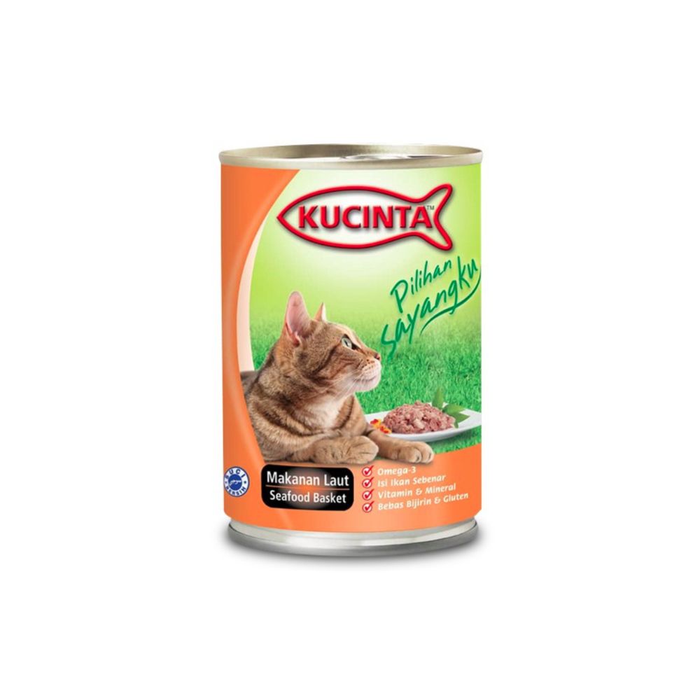 Kucinta 400g Seafood Basket Wet Cat Food