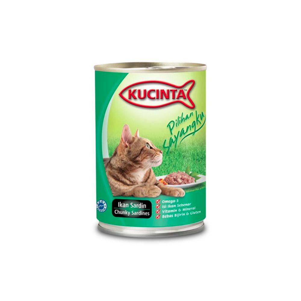 Kucinta 400g Chunky Sardine Wet Cat Food