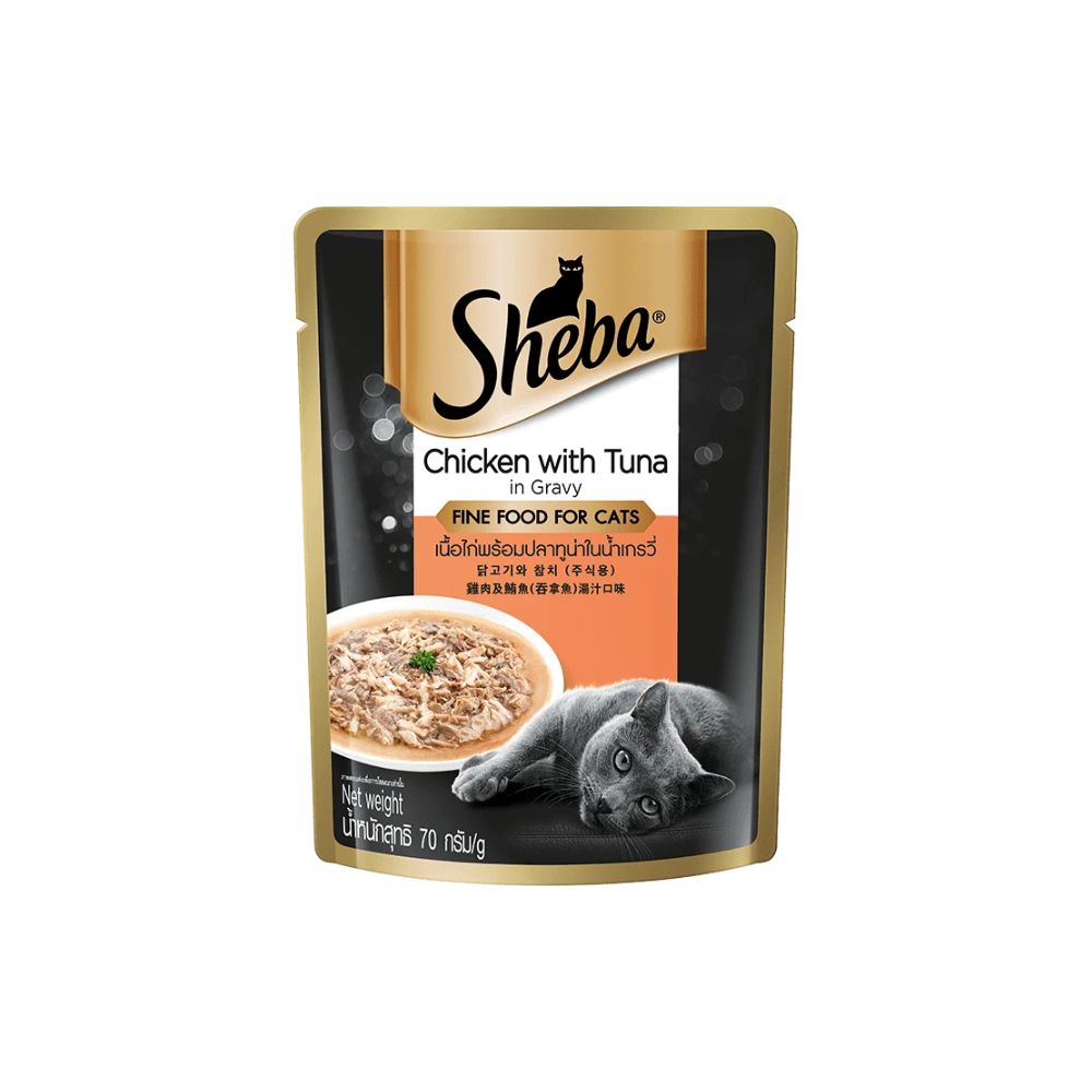 Sheba Pouch Chicken With Tuna 70g Wet Cat Food