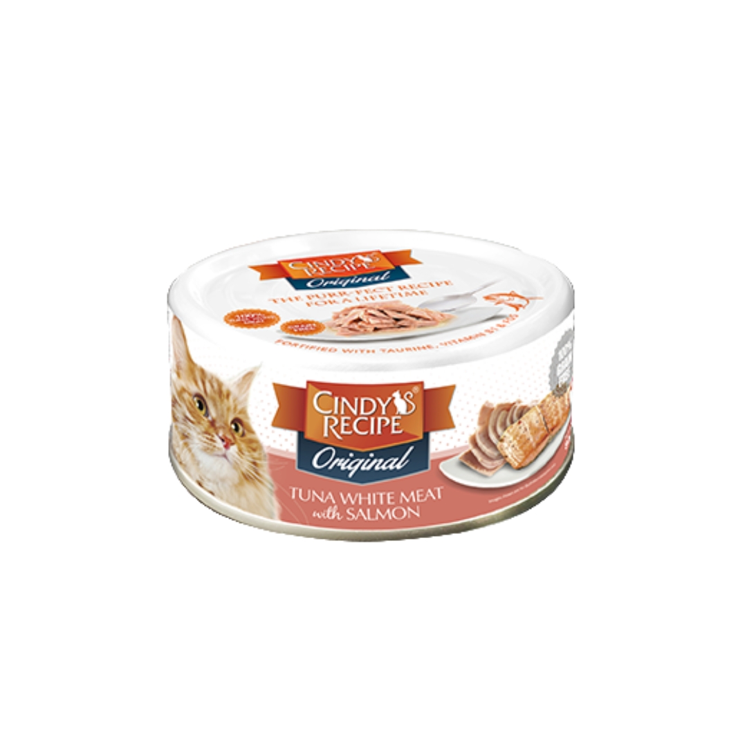 Cindy's Recipe Original Tuna With Salmon 80g Wet Canned Cat Food