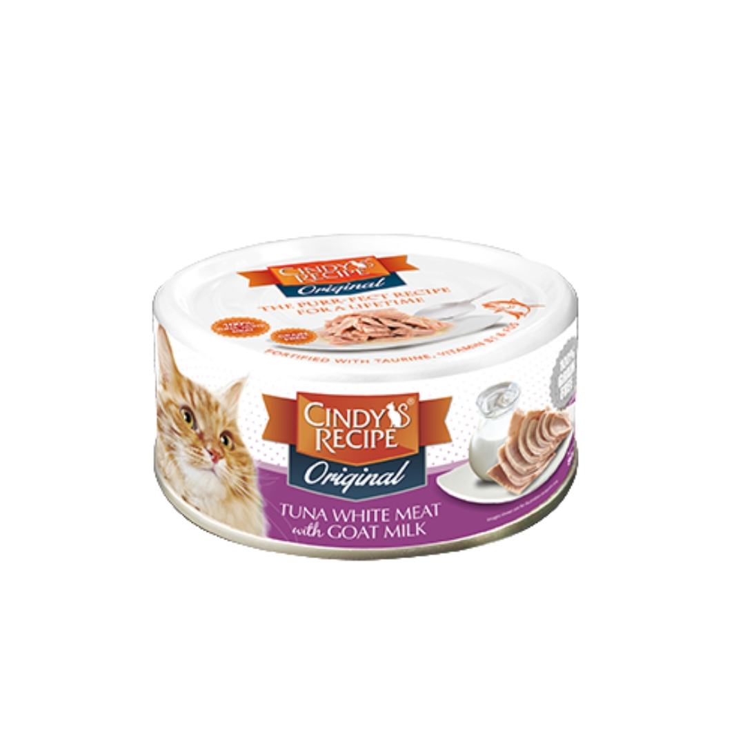 Cindy's Recipe Original Tuna With Goat Milk 80g Wet Canned Cat Food