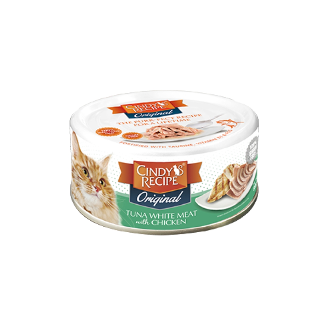 Cindy's Recipe Original Tuna With Chicken 80g Wet Canned Cat Food