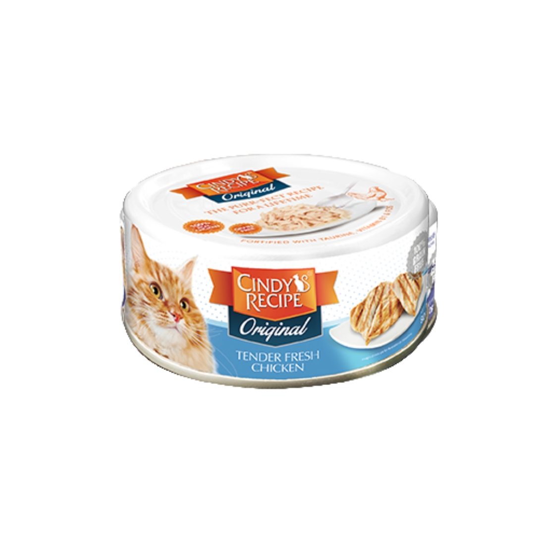 Cindy's Recipe Original Tender Fresh Chicken 80g Wet Canned Cat Food