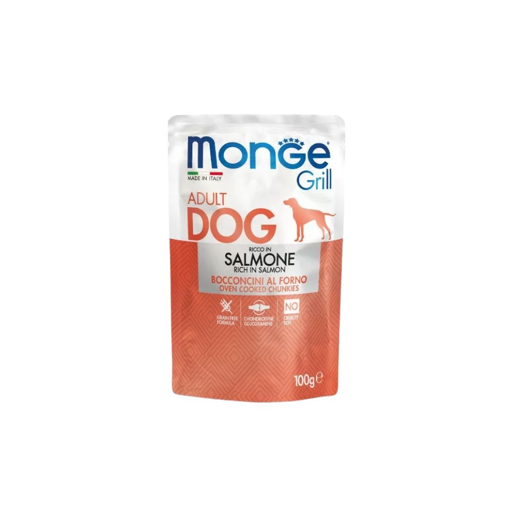 Monge Grill Salmon 100g Wet Dog Food Pouch