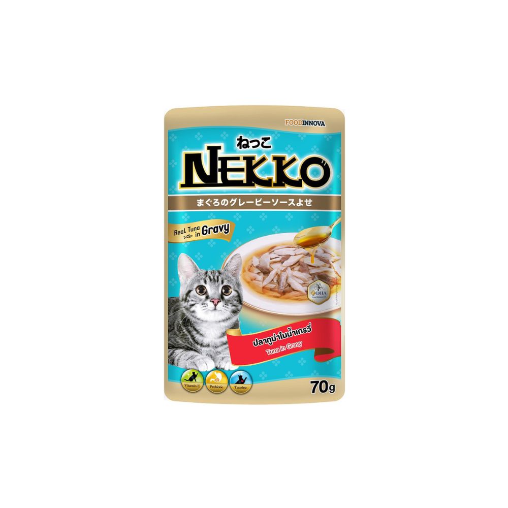 Nekko 70g Tuna In Gravy Wet Cat Pouch