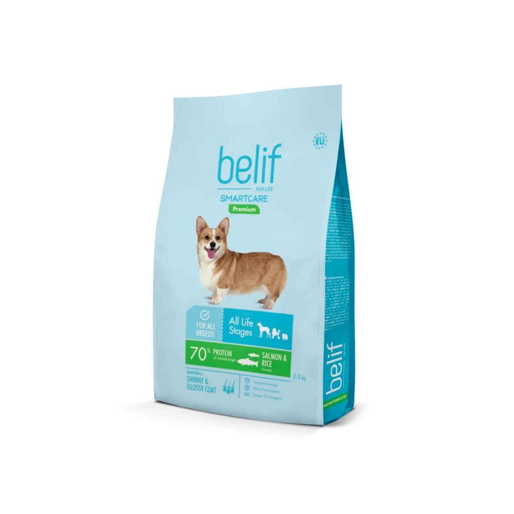 Belif Dog Smartcare Salmon & Rice 2.5kg Dry Dog Food