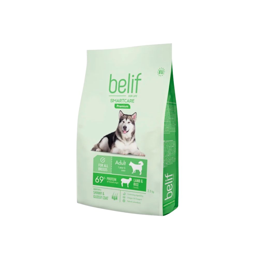 Belif Dog Smartcare Lamb & Rice 2.5kg Dry Dog Food