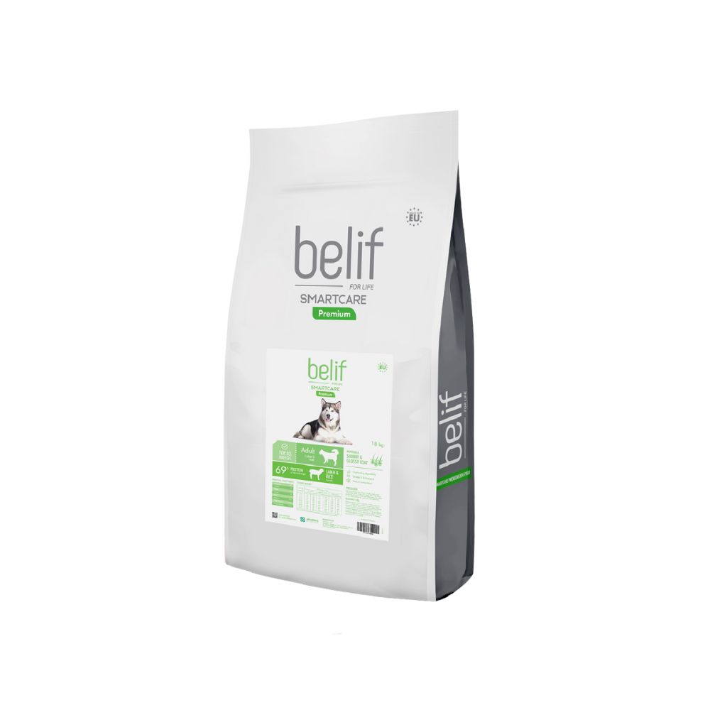 Belif Dog Smartcare Lamb & Rice 18kg Dry Dog Food