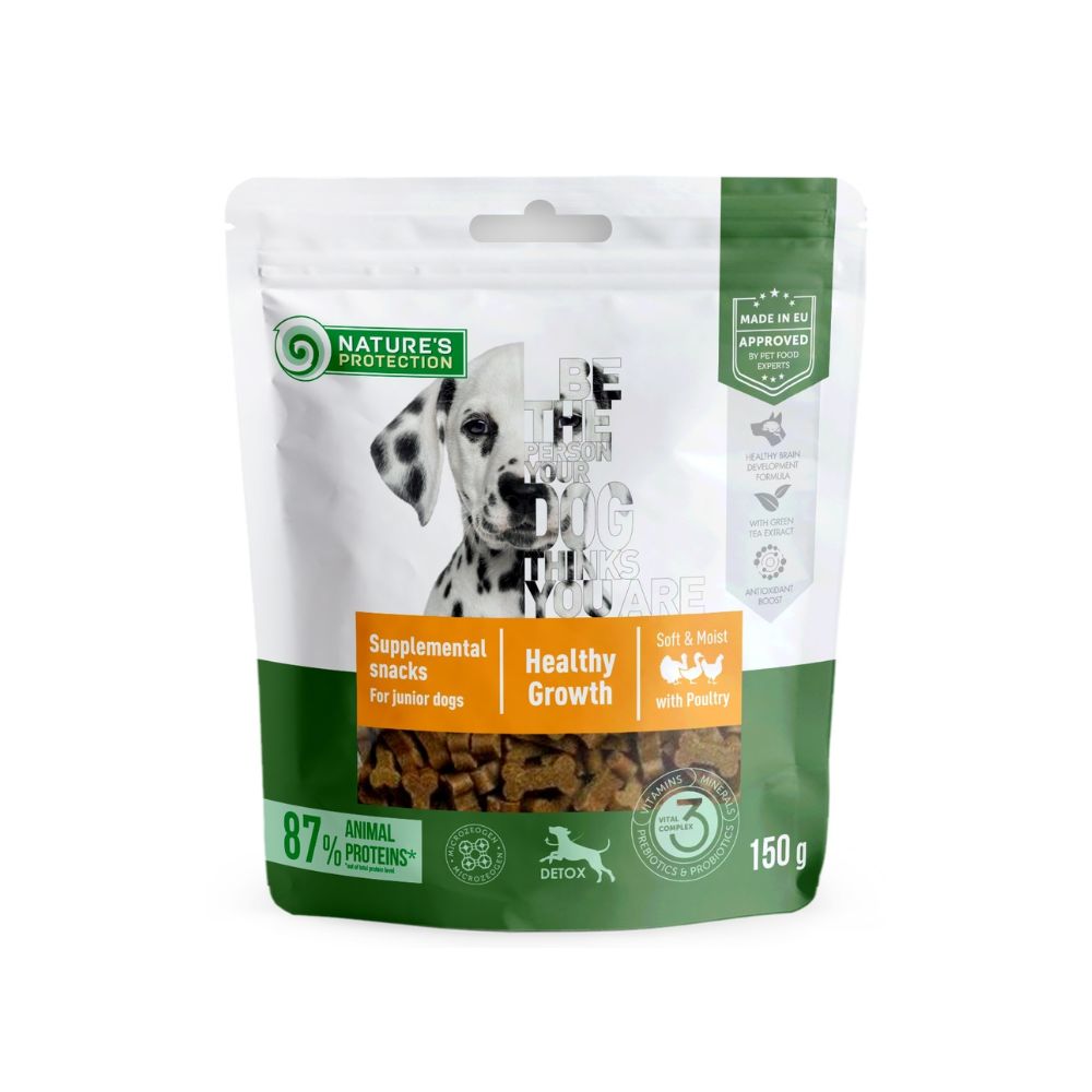 Nature's Protection Healthy Growth With Poultry For Junior 150g Dog Snack