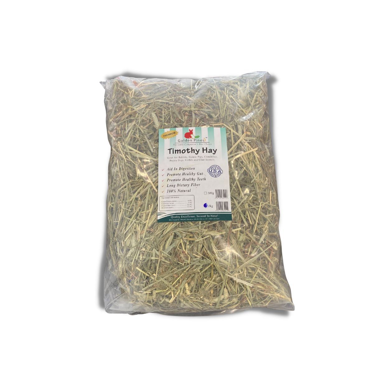 Golden Pine Timothy Hay 1kg