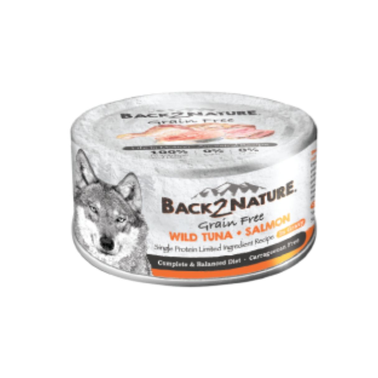 Back2nature Dog Grain Free 95g Wild Tuna + Salmon Wet Canned Dog Food