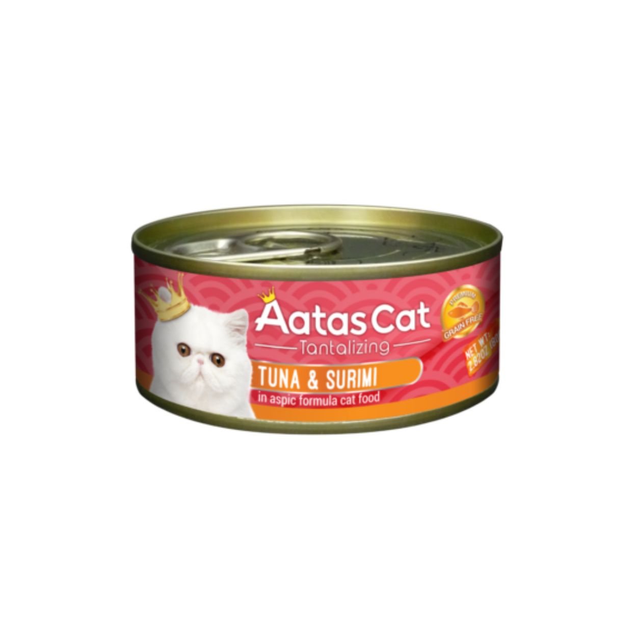 Aatas Cat 80g Tantalizing Tuna & Surimi In Aspic Wet Cat Canned Food