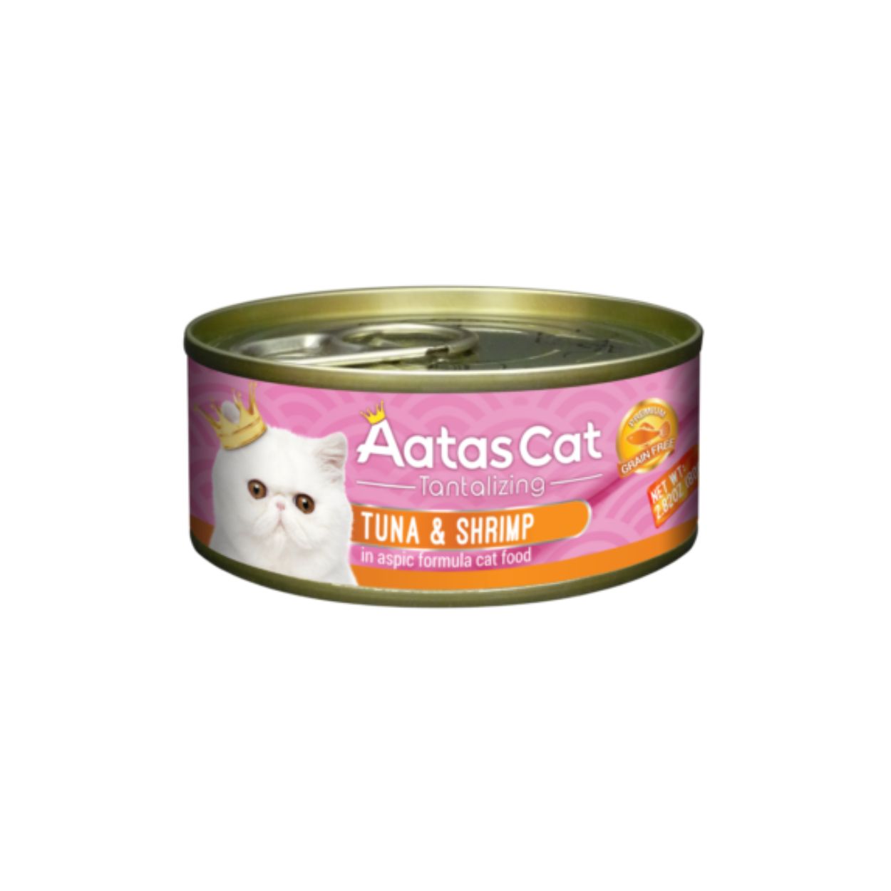 Aatas Cat 80g Tantalizing Tuna & Shrimp In Aspic Wet Cat Canned Food