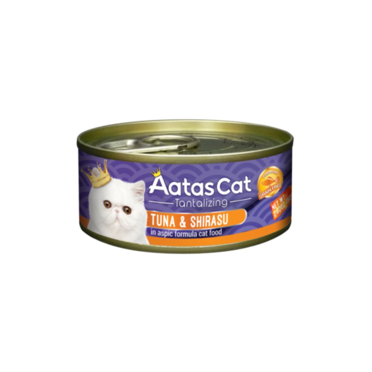 Aatas Cat 80g Tantalizing Tuna & Shirasu In Aspic Wet Cat Canned Food