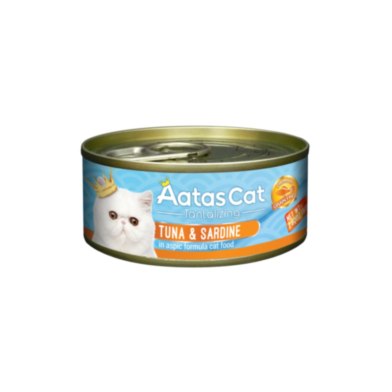 Aatas Cat 80g Tantalizing Tuna & Sardine In Aspic Wet Cat Canned Food