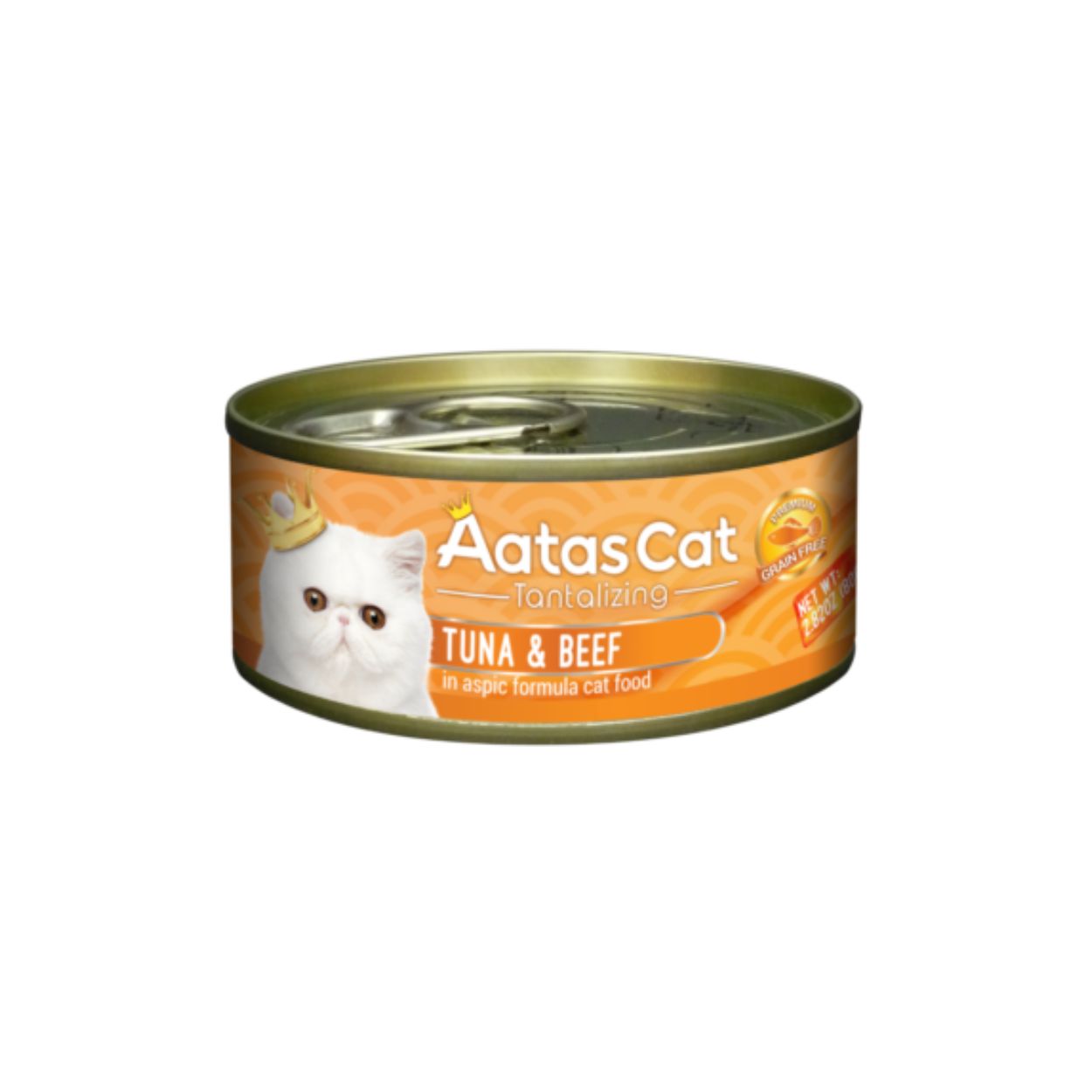 Aatas Cat 80g Tantalizing Tuna & Beef In Aspic Wet Cat Canned Food