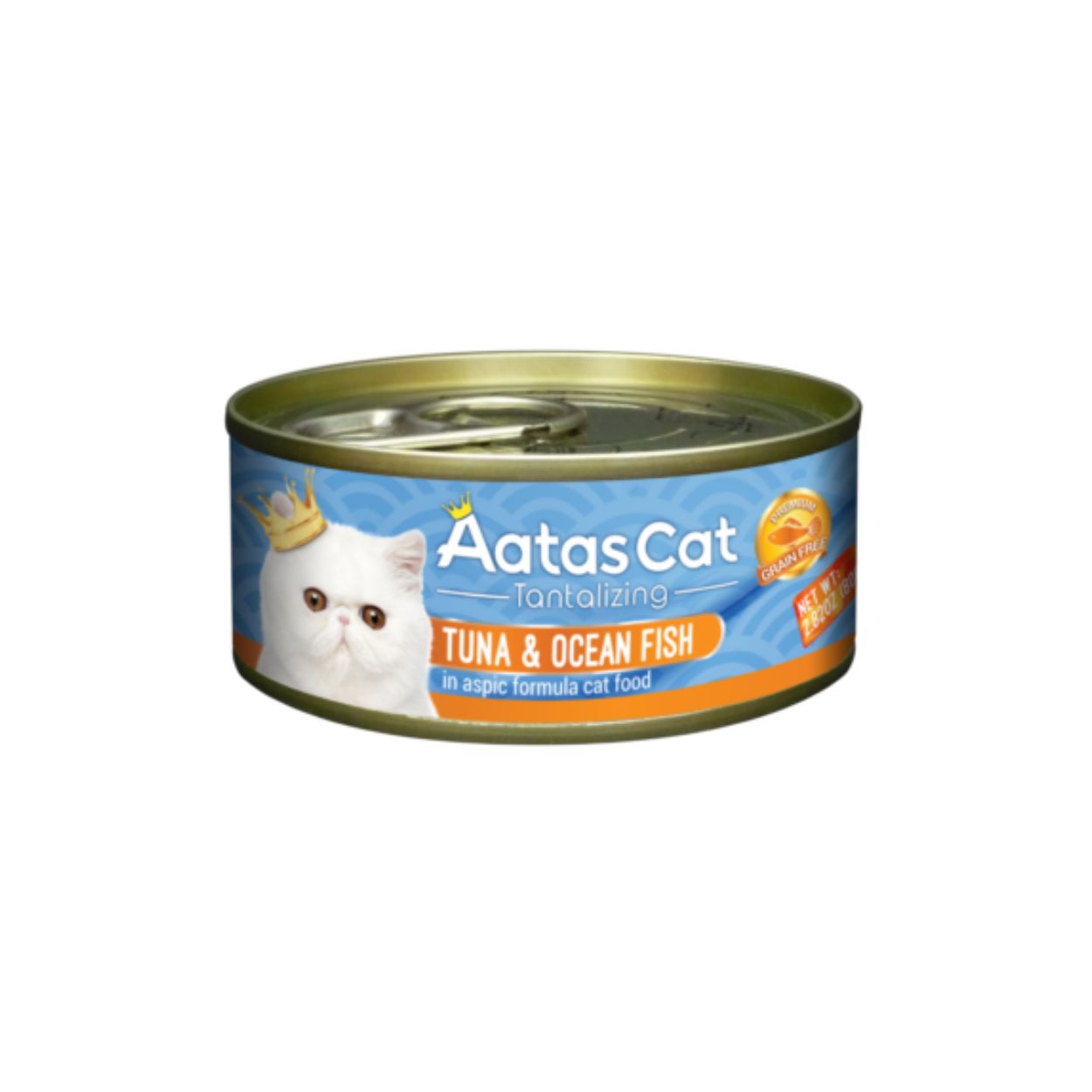 Aatas Cat 80g Tantalizing Tuna & Ocean Fish In Aspic Wet Cat Canned Food