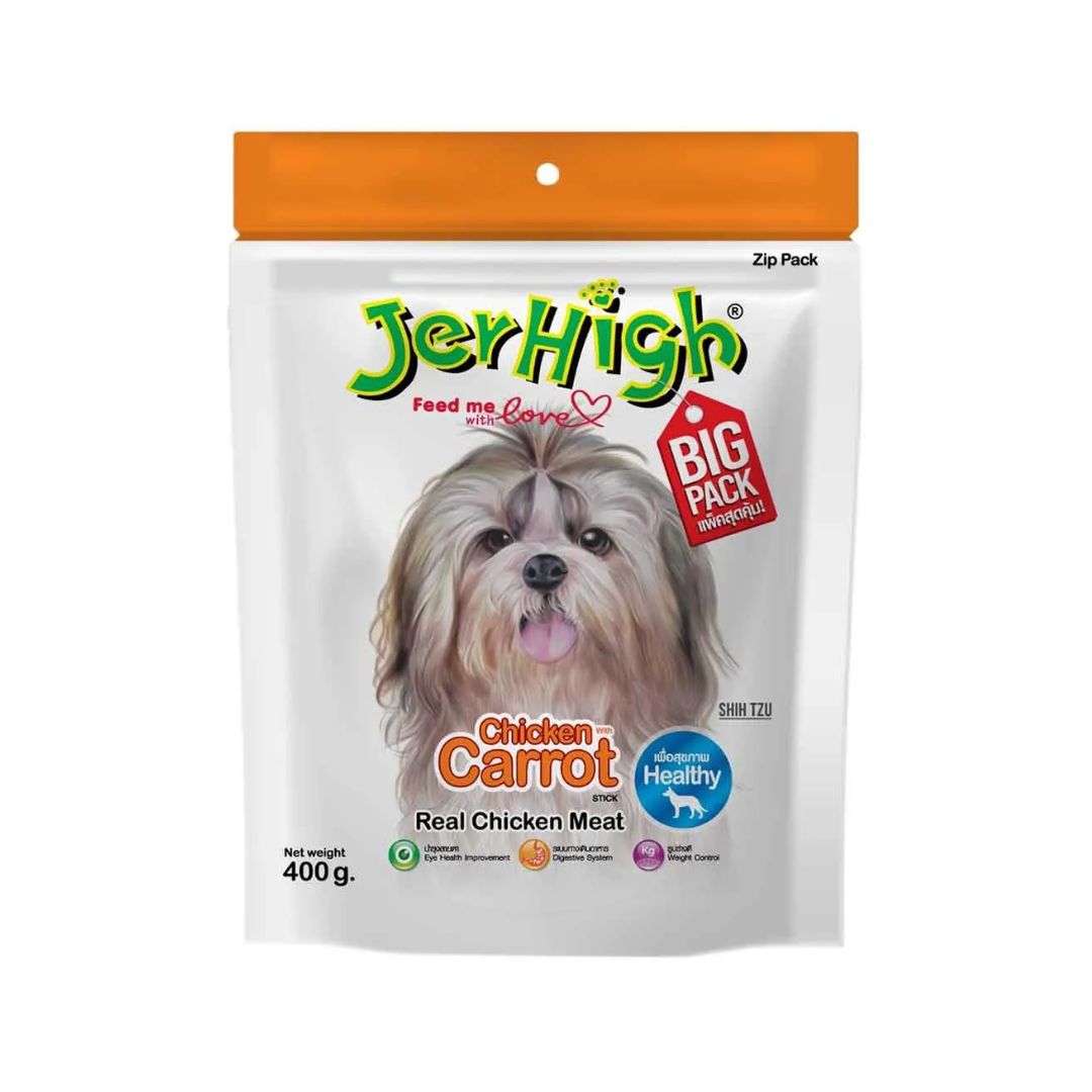 Jerhigh 400g Chicken Carrot Stick Dog Treat