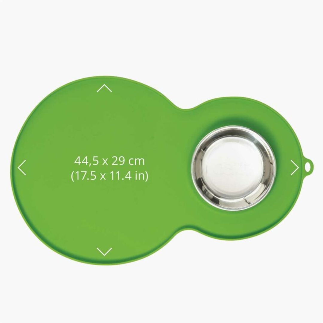 Catit 2.0 Placemat Peanut Green With Bowl Medium