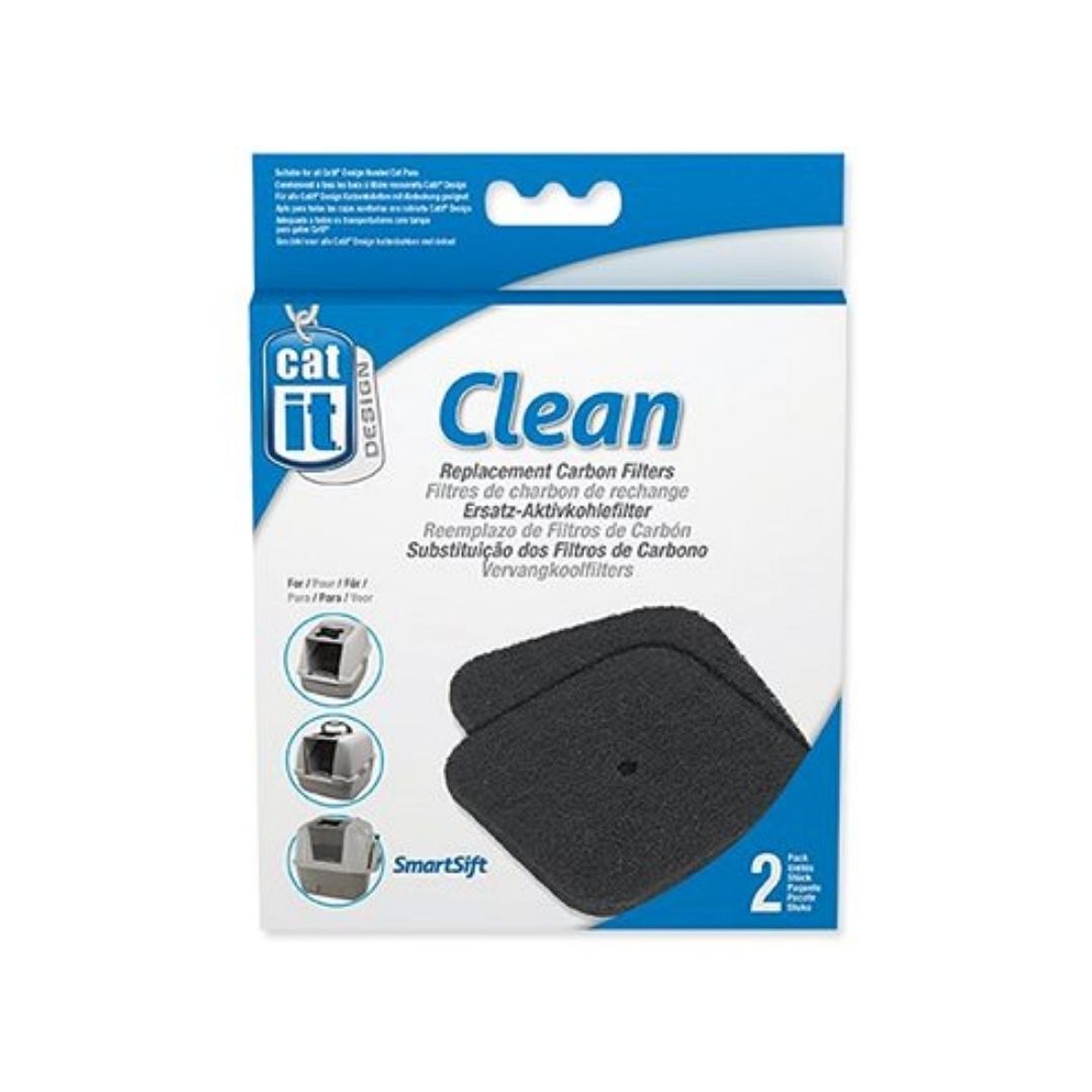 Catit Carbon Filter 2 Pcs, Replacement For Hooded Cat Litter