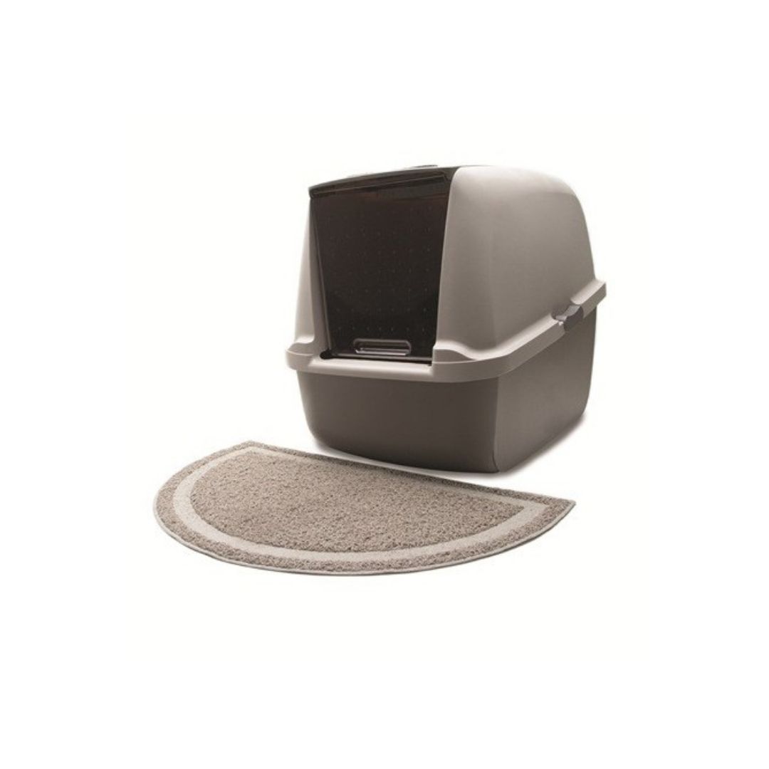 Catit Litter Trapping Mat Warm Grey (half Circle)