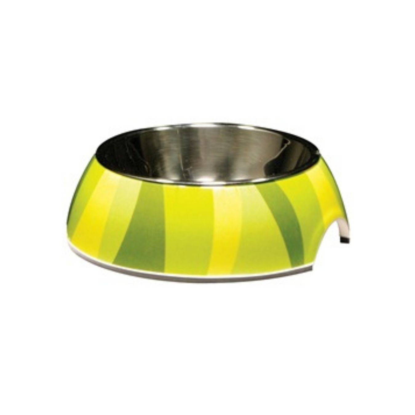 Catit 2in1 Green Zebra Bowl With Stainless Steel Insert Xs 160ml