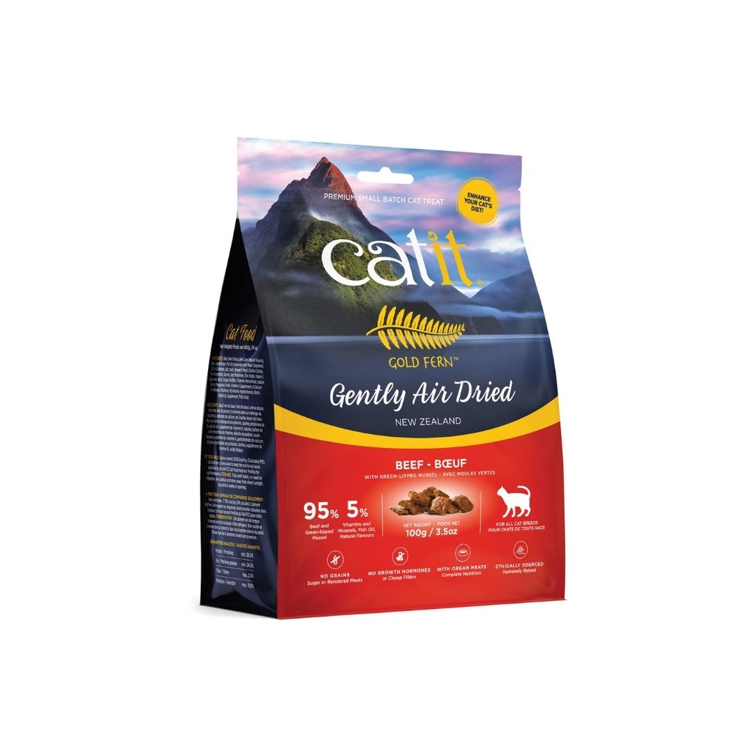 Catit Gold Fern 100g Air Dried Beef Cat Food