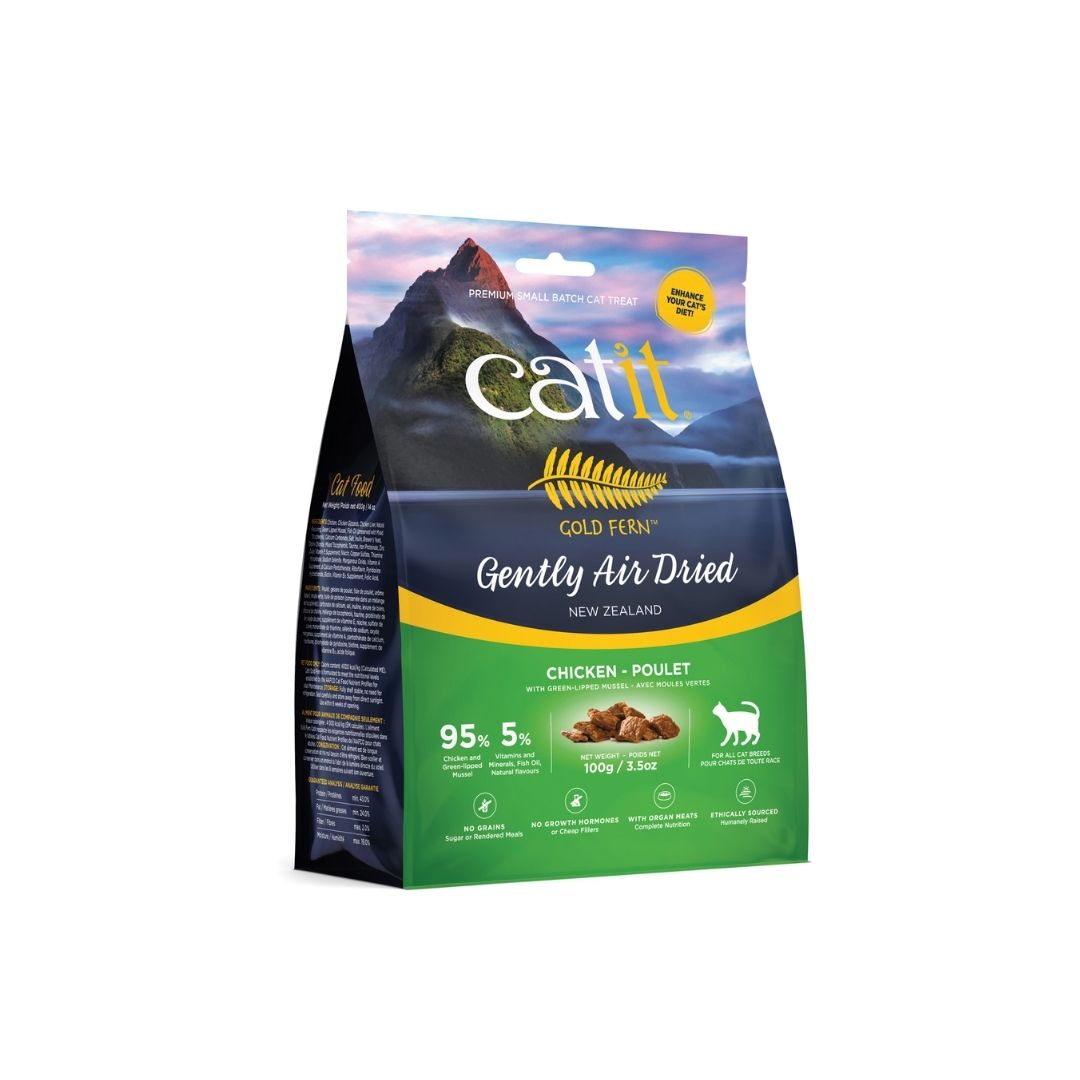 Catit Gold Fern 100g Air Dried Chicken Cat Food