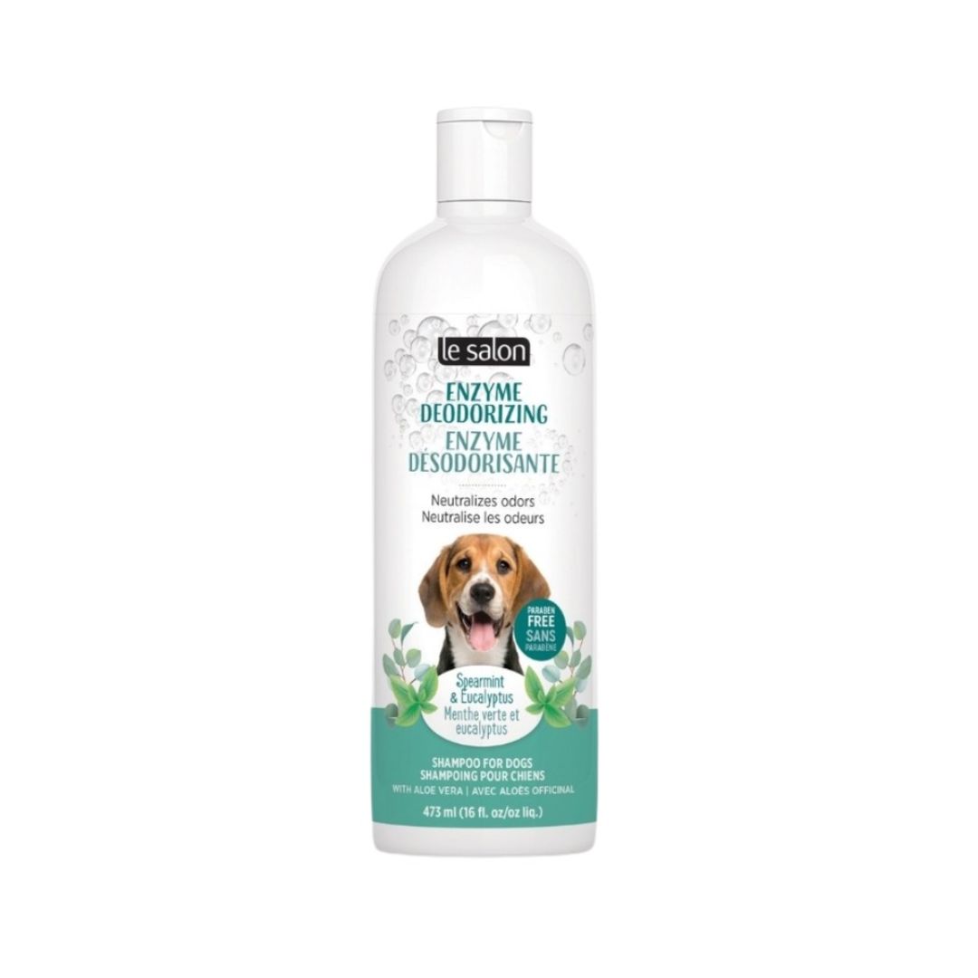 Le Salon Dog 473ml Enzyme Deodorizing Shampoo Spearmint-eucalyptus Scent