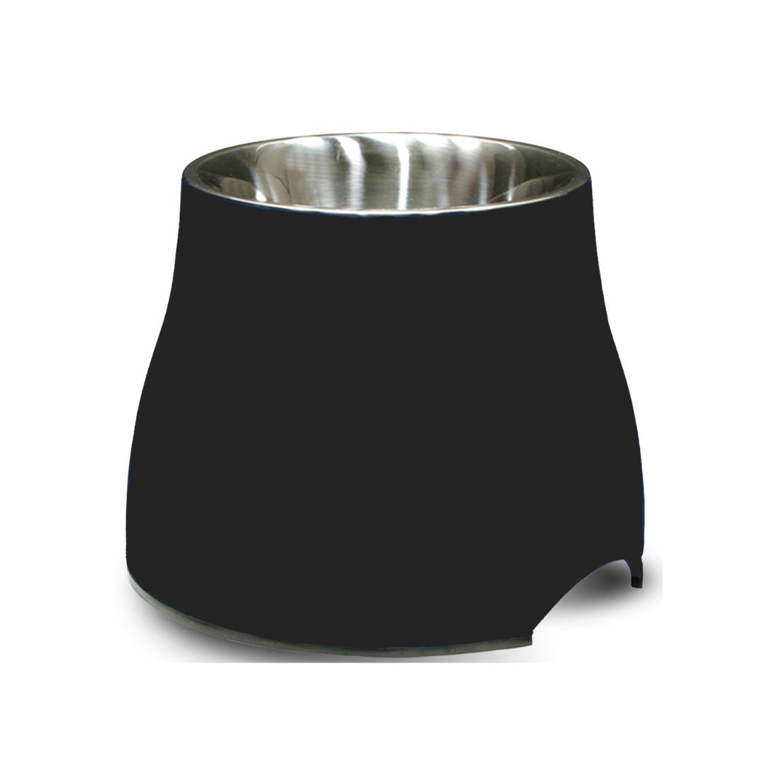 Dogit Elevated Dish With Stainless Steal Insert Small 300ml Black