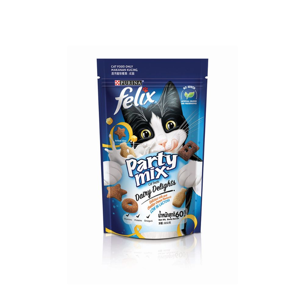 Felix Party Mix 60g Dairy Delights Cat Snack