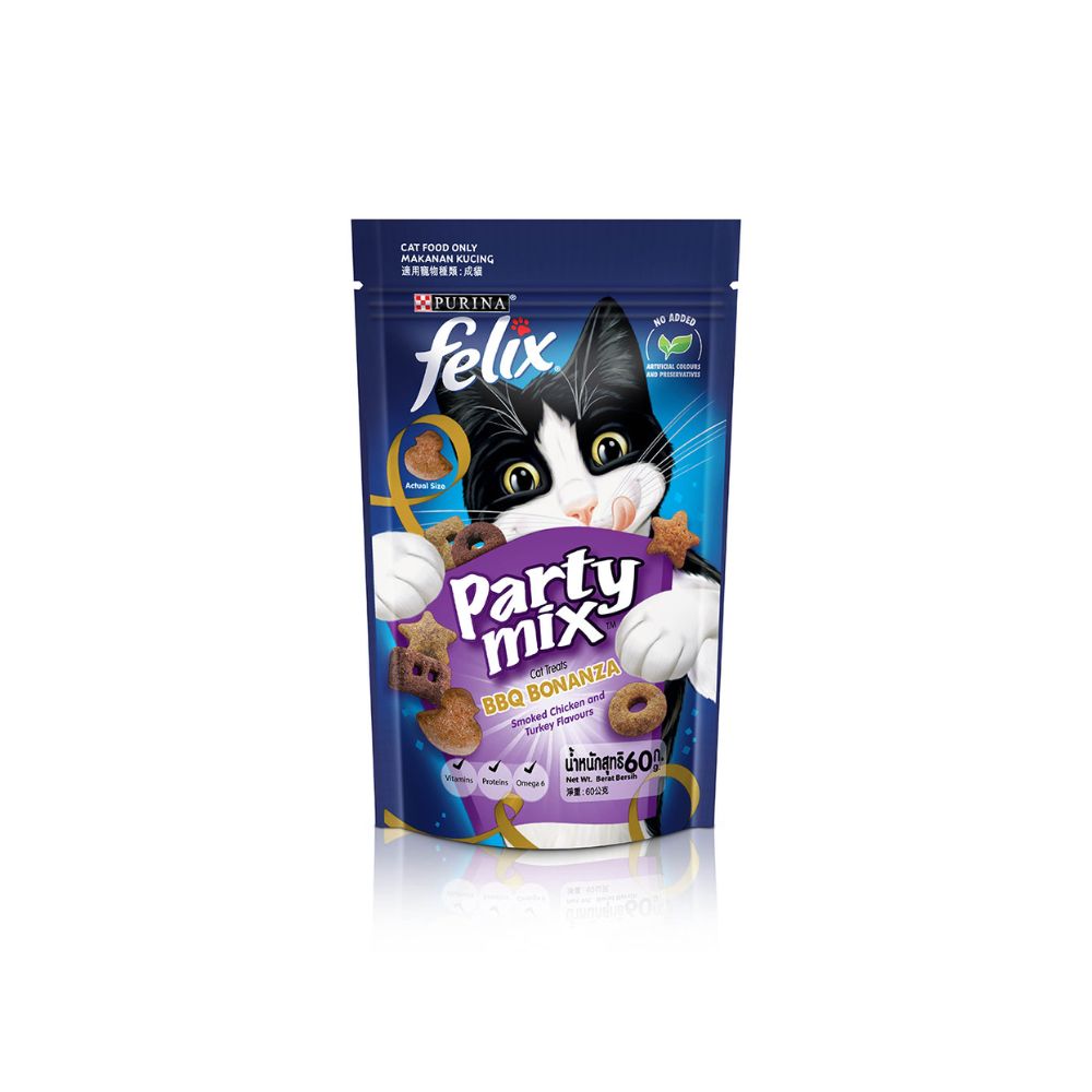 Felix Party Mix 60g Bbq Bonanza Cat Snack