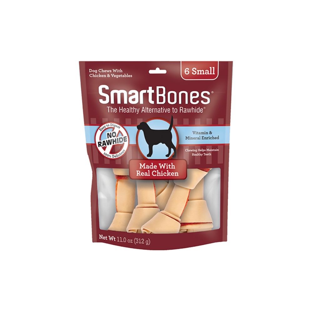 Smartbones Chicken Classic Bone Chews Small 6 Sticks Dog Treat