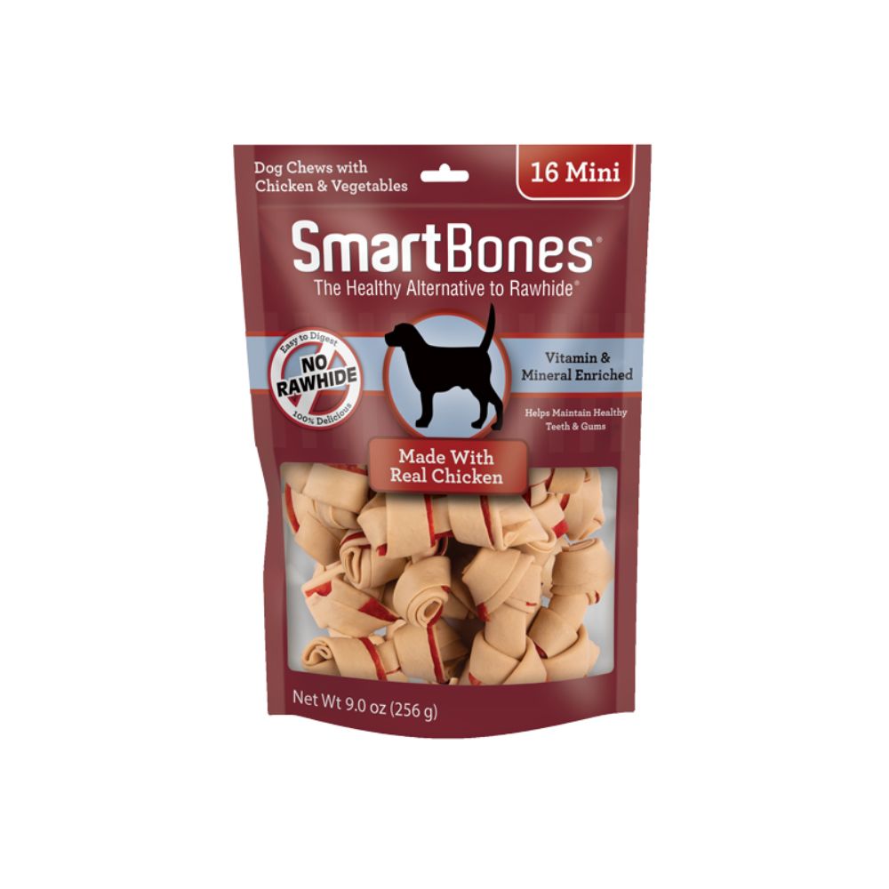 Smartbones Chicken Classic Bone Chews Mini 16 Sticks Dog Treat