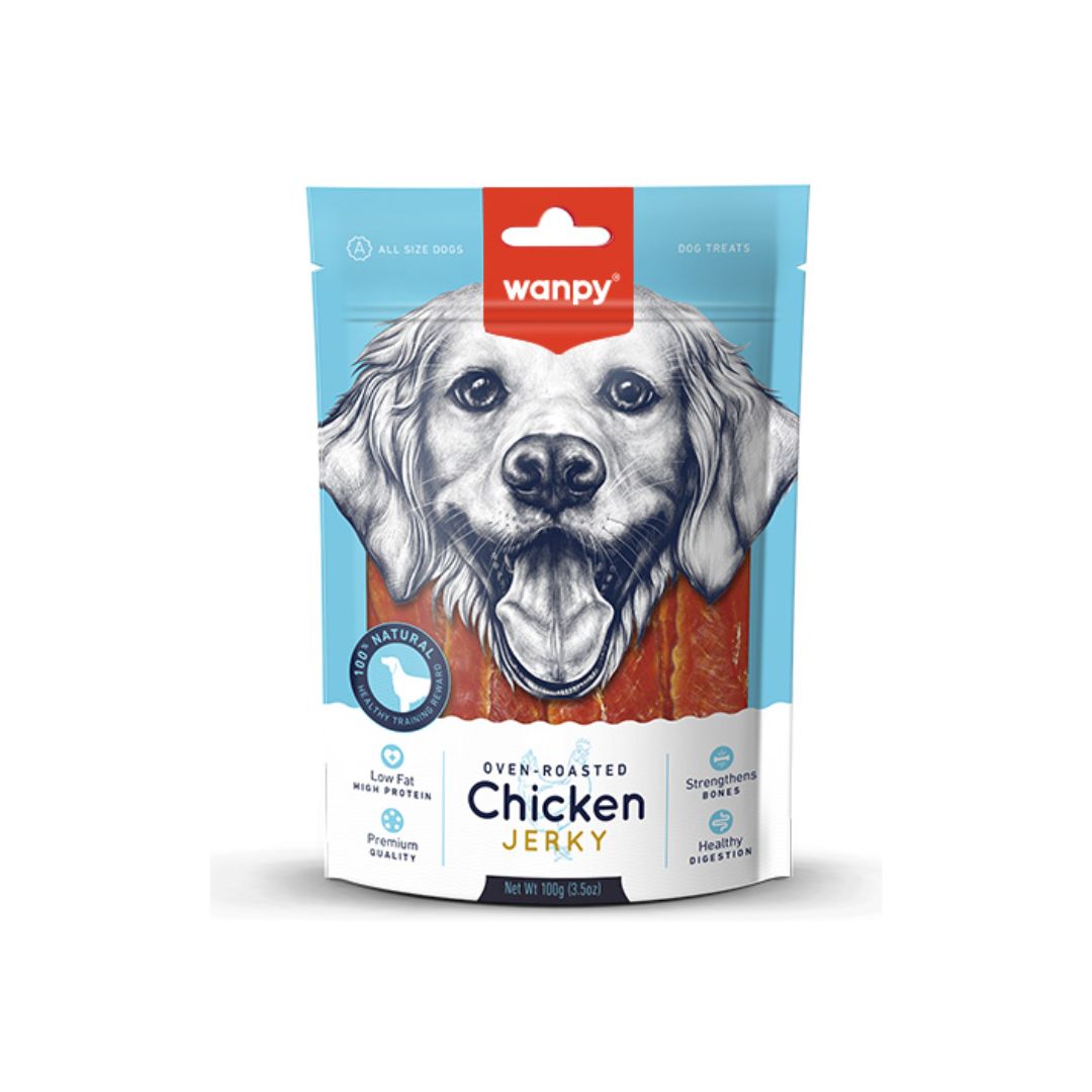 Wanpy Chicken Jerky 100g Dog Snack