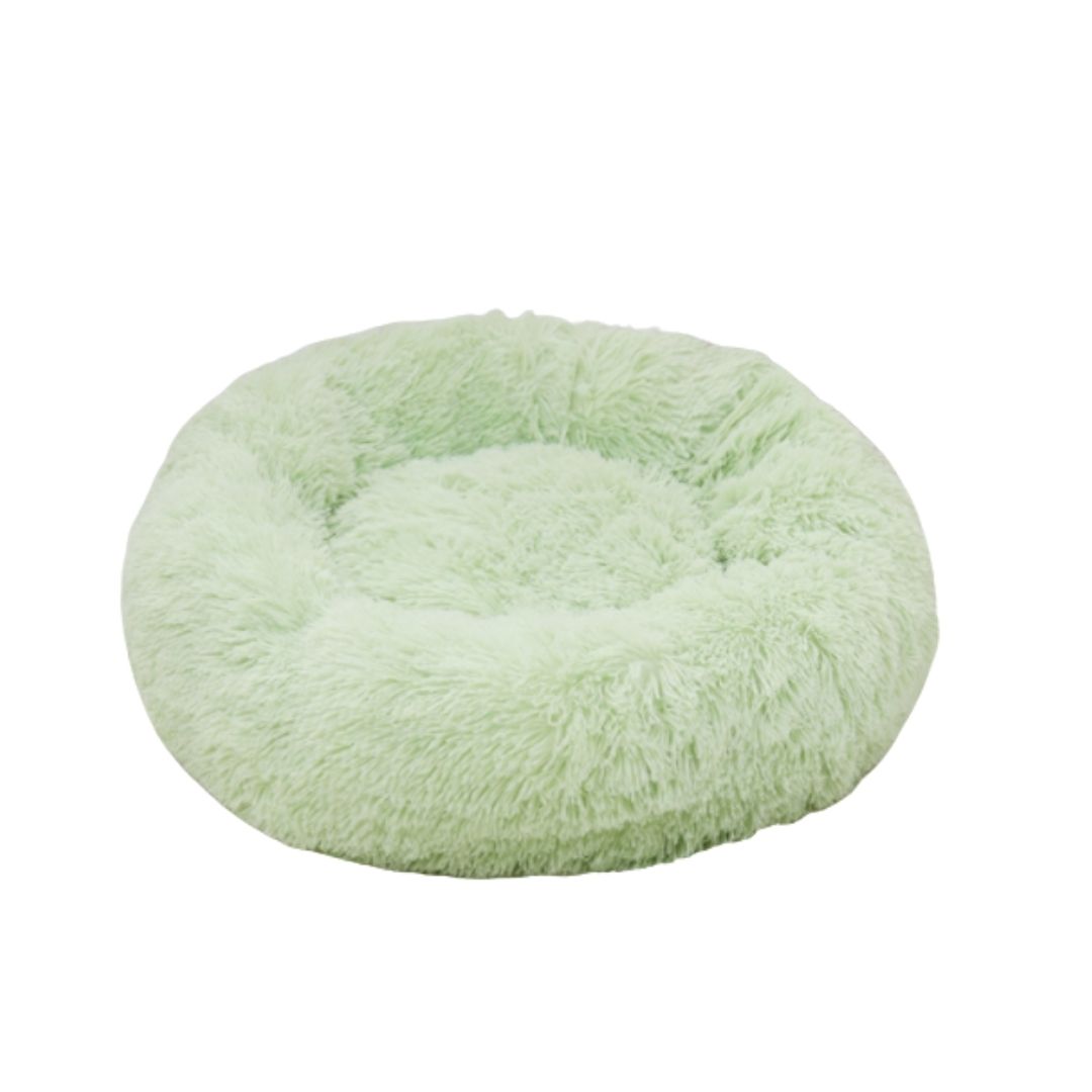 Ptc Round Plush Pet Bed Light Green S 50cm