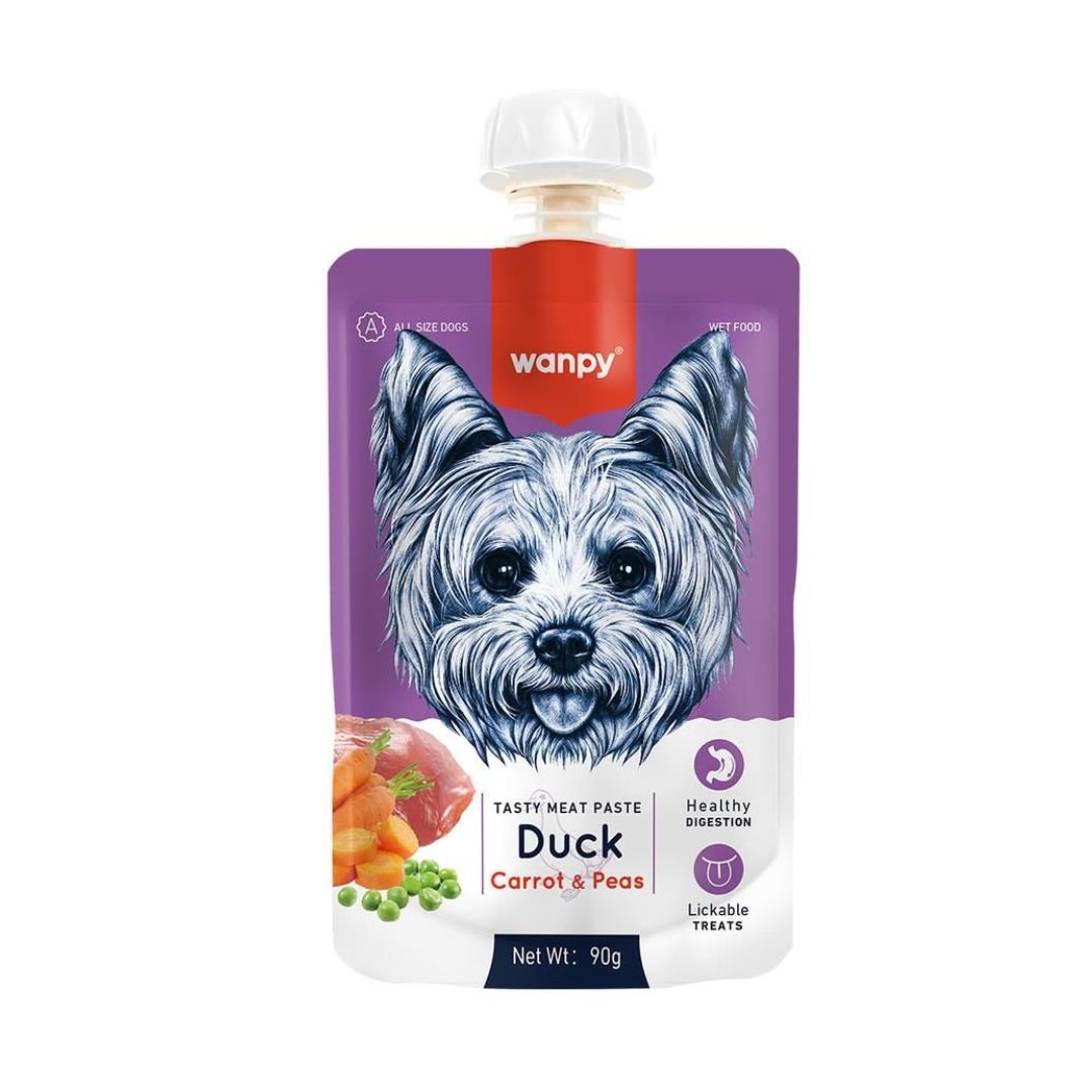 Wanpy Dog 90g Duck + Carrot & Pea Tasty Meat Paste