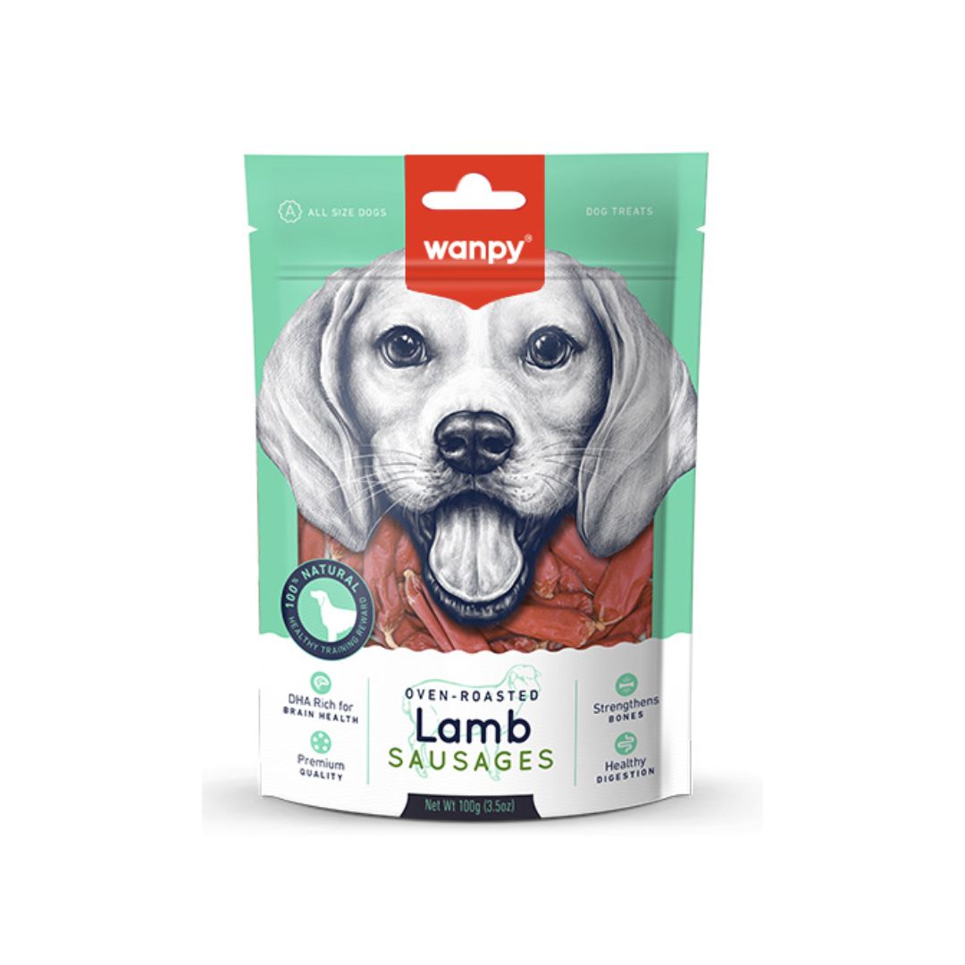 Wanpy Lamb Sausage 100g Dog Snack