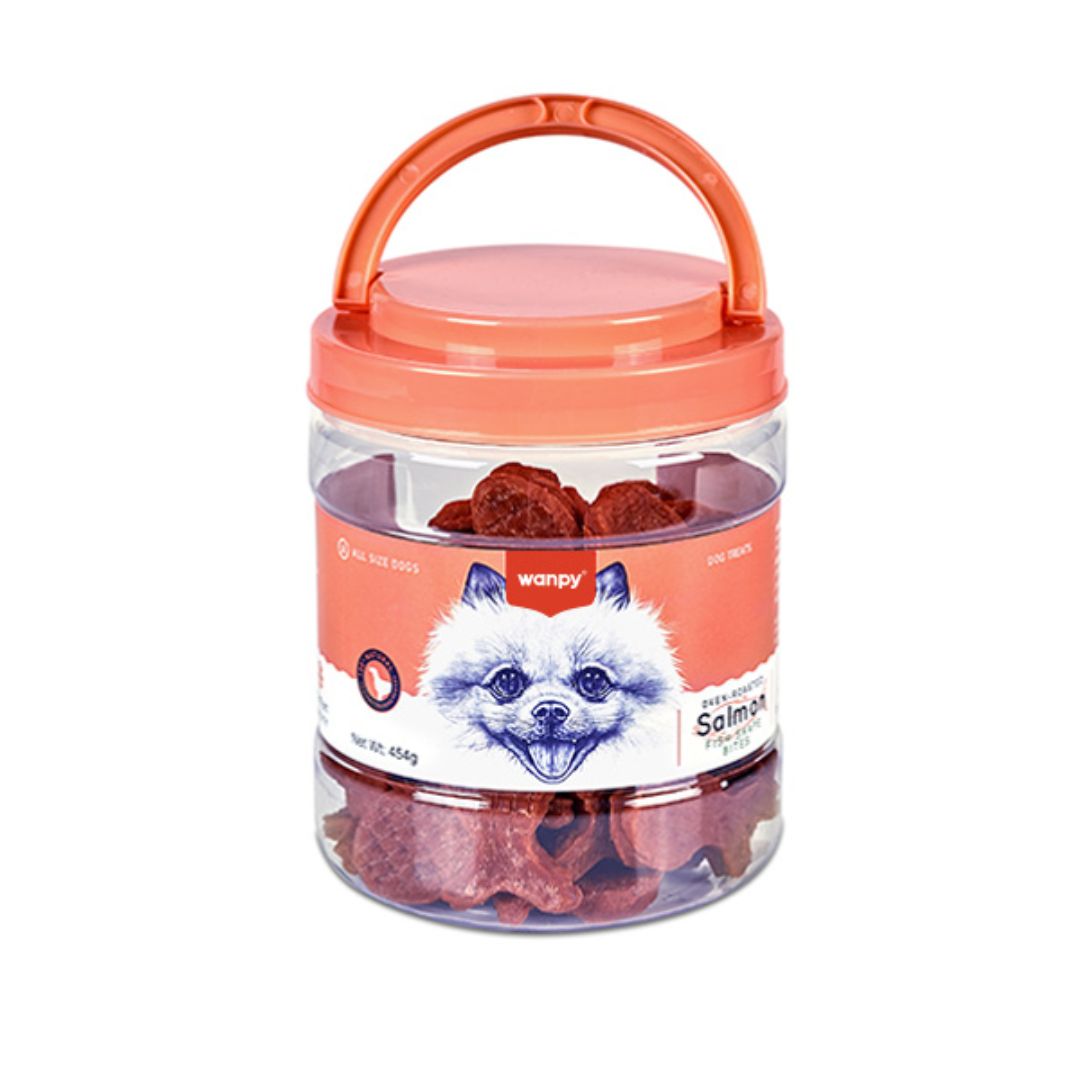 Wanpy Salmon Fish Shape Bites 450g Dog Snack