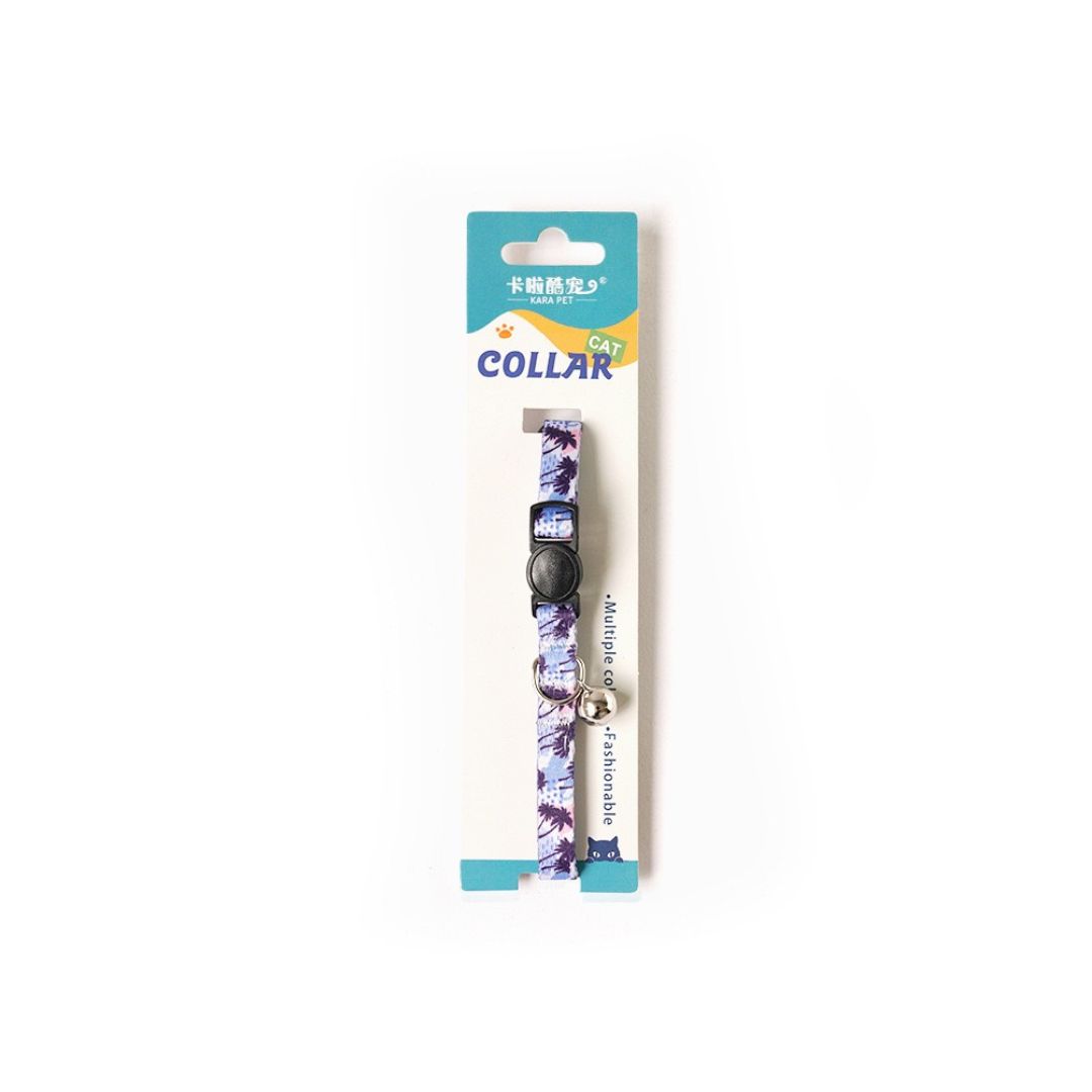 Ptc Cat Adjustable Collar 35cm Night Beach