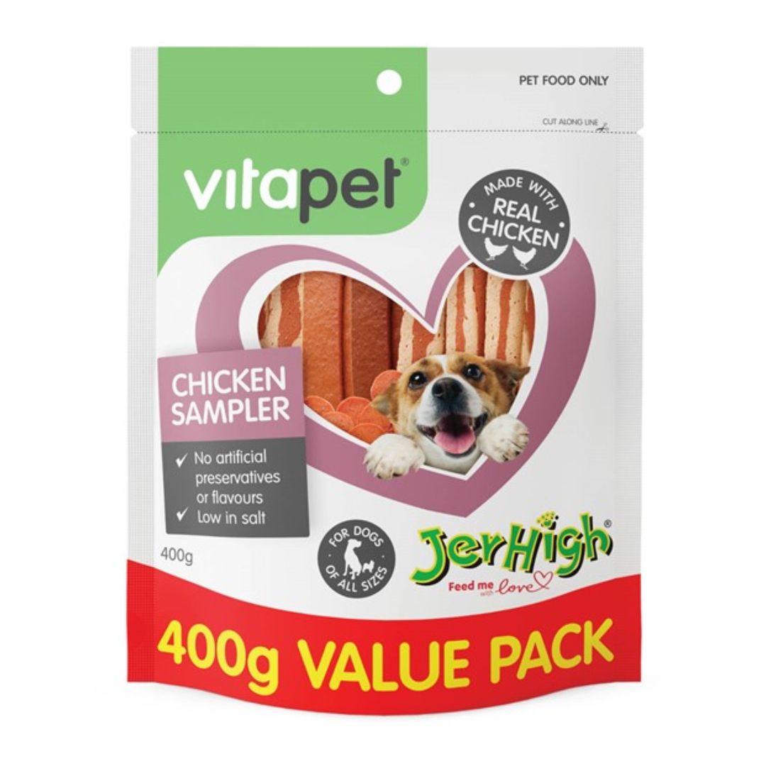 Vitapet Jerhigh 400g Chicken Milky Dog Treat