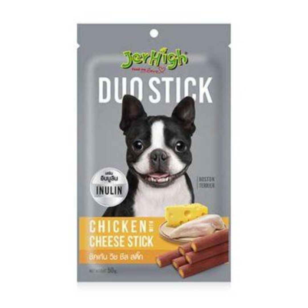 Jerhigh 50g Duo Chicken & Cheese Stick Dog Treat