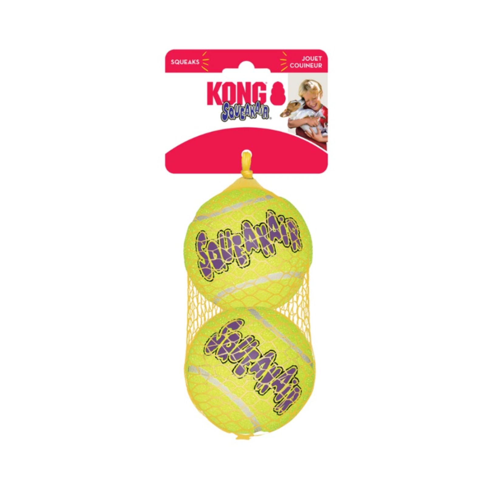 Kong Squeak Air Ball Large (pack Of Two)