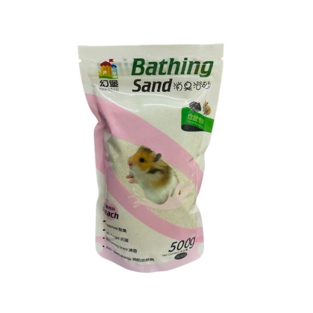 Huanbao 500g Peach Hamster Bathing Sand