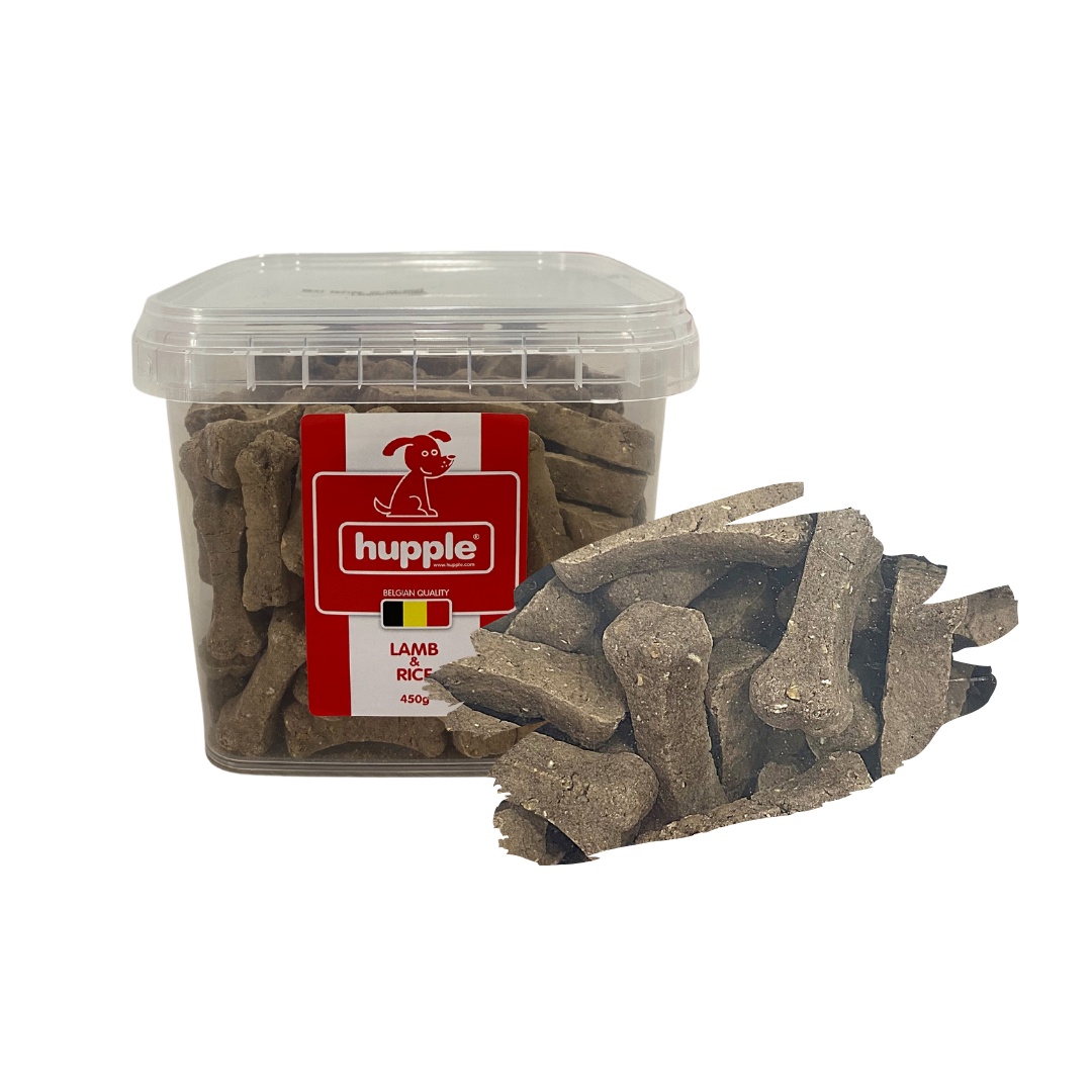 Hupple Biscuit Box Lamb & Rice 400g Dog Treat