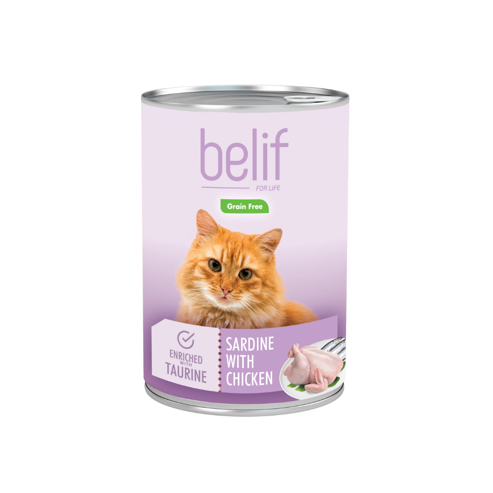 Belif Sardine With Chicken 400g Wet Cat Food