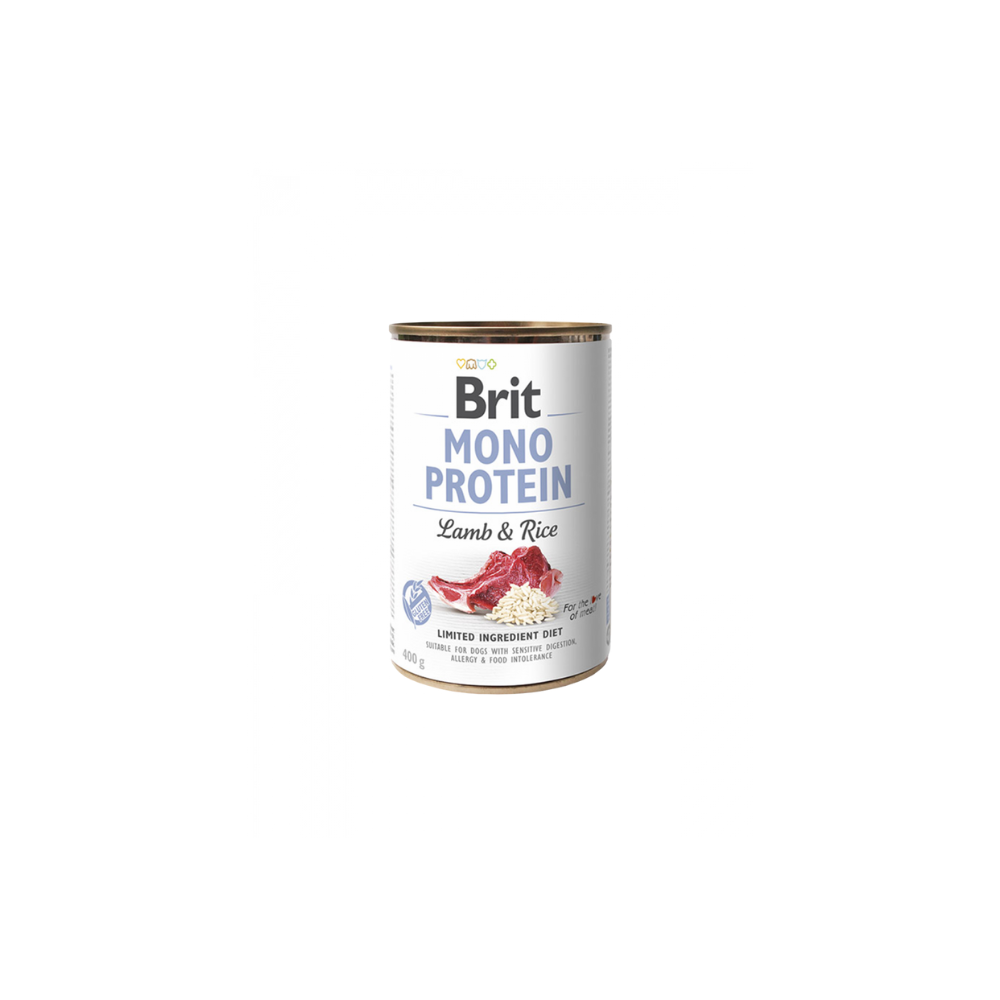 Brit Care Dog Mono Protein Lamb & Rice Canned 400g Wet Dog Food