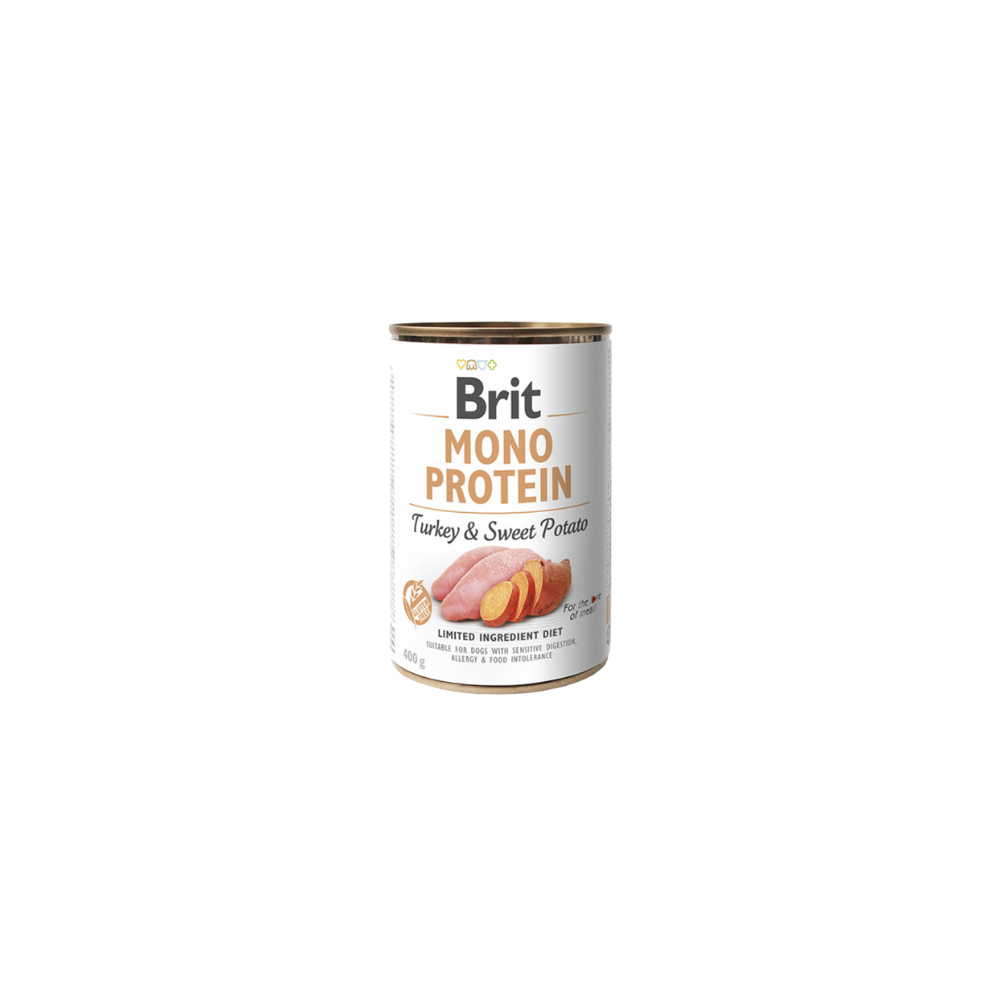 Brit Care Dog Mono Protein Turkey & Sweet Potato Canned 400g Wet Dog Food